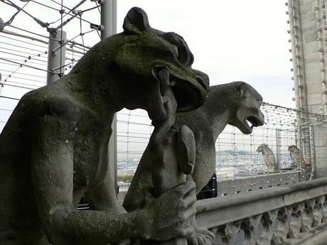 París en Octubre. Gárgolas en Notre Dame París en Octubre. Gárgolas en Notre Dame