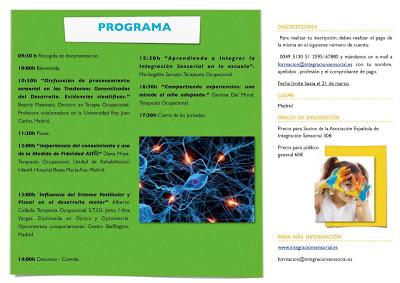 III JORNADAS DIVULGATIVAS DE INTEGRACIÓN SENSORIAL