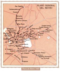 Mapa Metro 1969