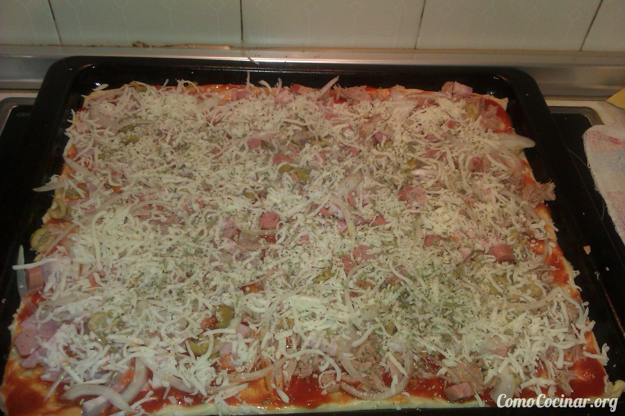 Paso a paso masa de pizza