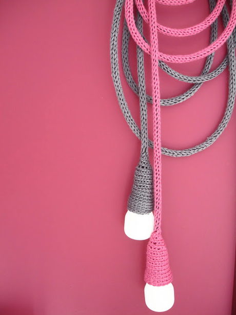 Lámparas gusano para decorar