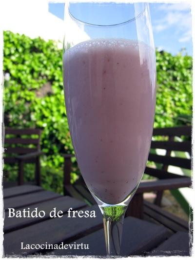Batido de fresa