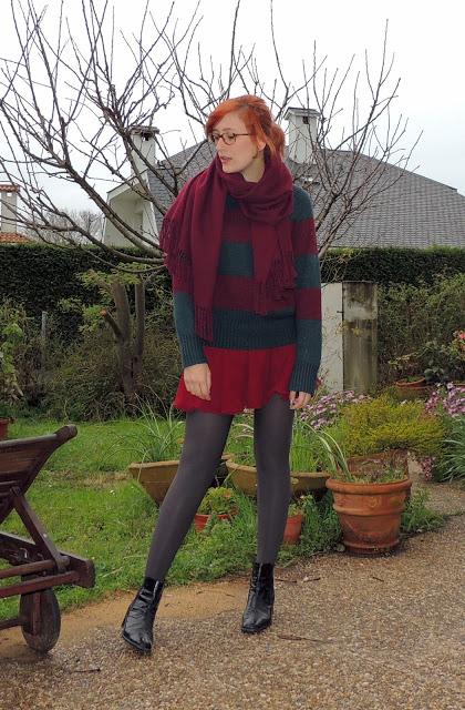 Burgundy is ♦ Outfit