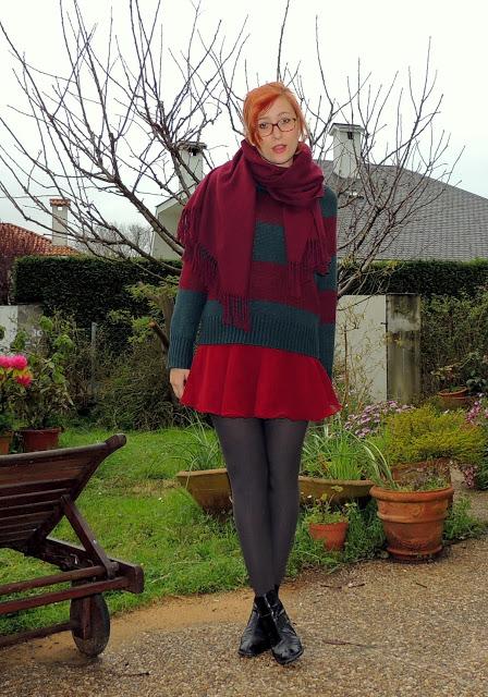 Burgundy is ♦ Outfit