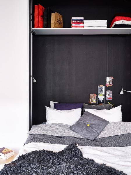 soluciones almacenaje decoración decoración práctica decoración piso pequeño estudio decoración mini pisos decoración interiores estilo nórdico decoración de interiores nórdicos cocinas pequeñas blancas cama armario blog decoración nórdica aprovechar espacio decoración 