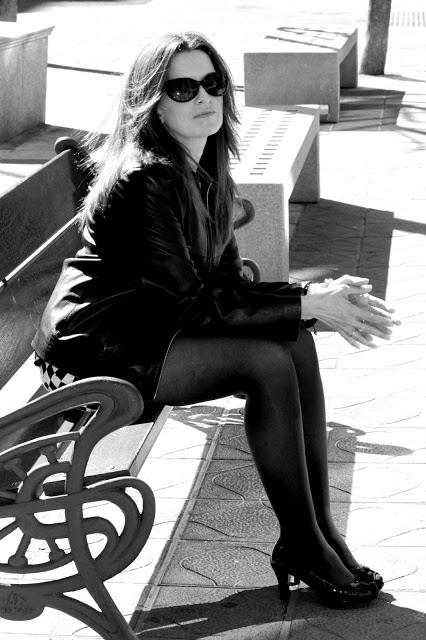 Black and white on a sunny day