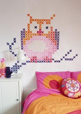 Dormitorios infantiles, cómo decorar sus paredes murales07