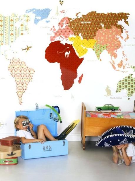 Dormitorios infantiles, cómo decorar sus paredes murales01