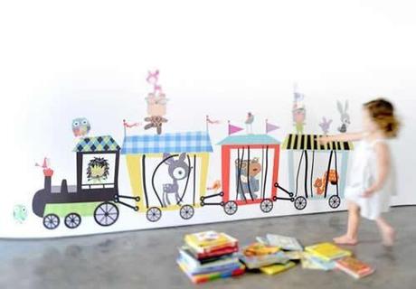 Dormitorios infantiles, cómo decorar sus paredes murales16