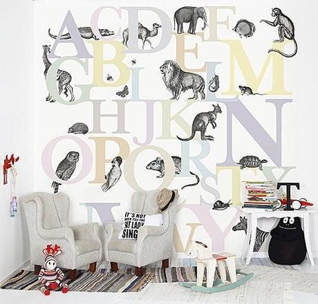 Dormitorios infantiles, cómo decorar sus paredes murales04