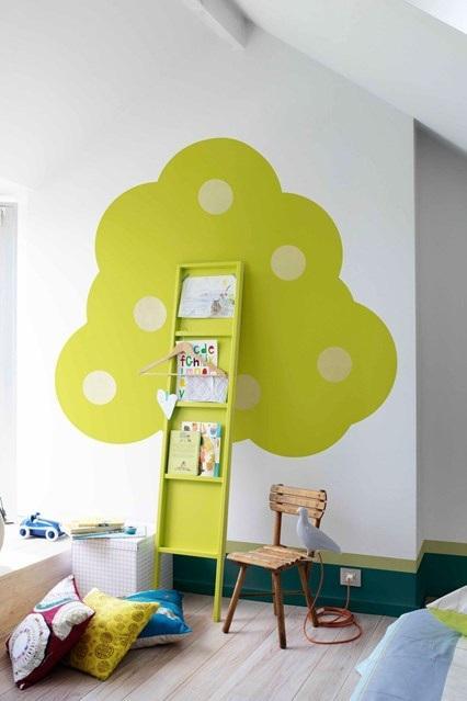 Dormitorios infantiles, cómo decorar sus paredes murales06