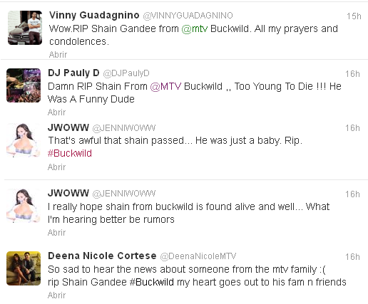 Shain Gandee de Buckwild muere a los 21 años.