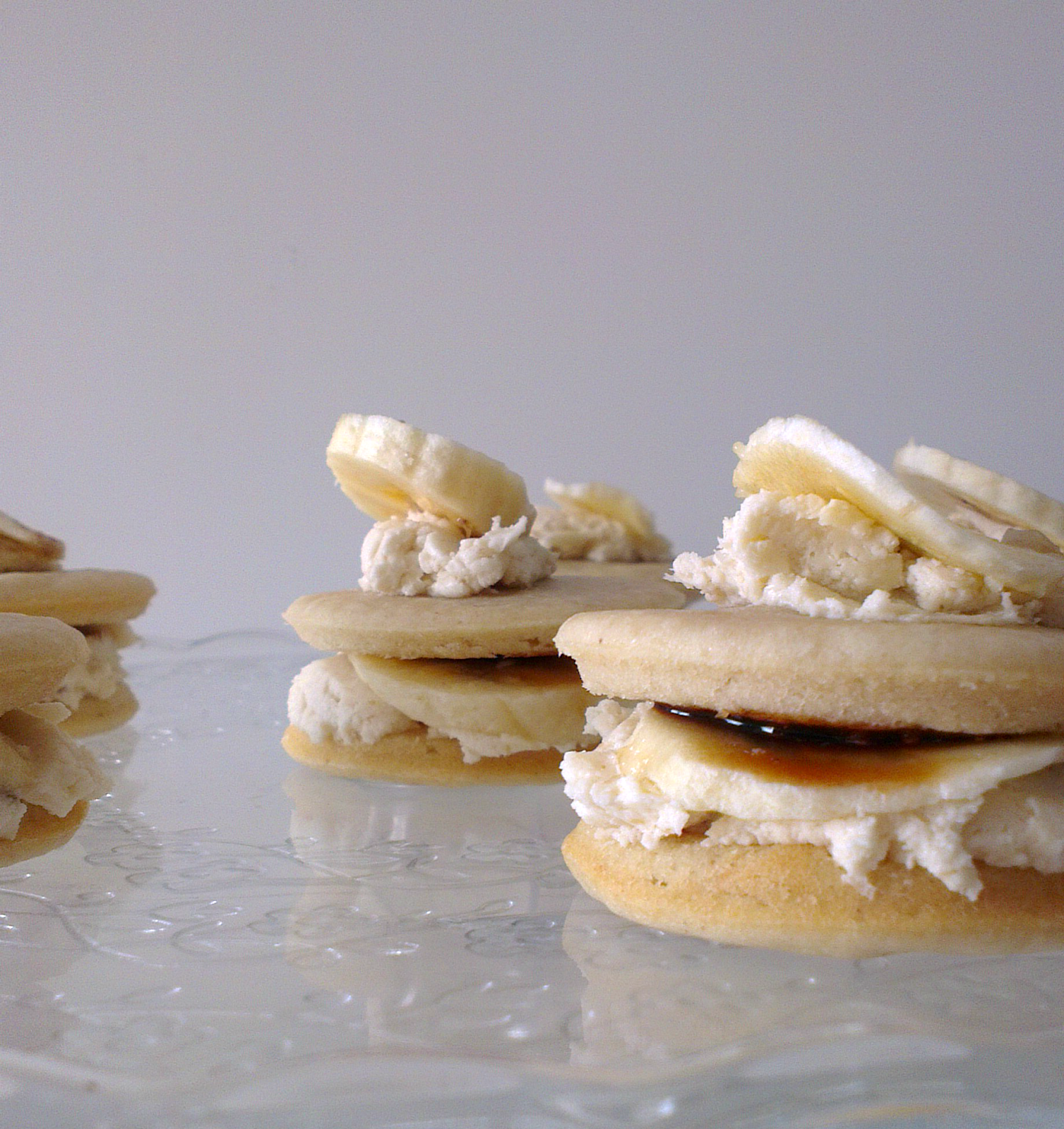 ♥ Whoopie pies de plátano. Banooffe pies.