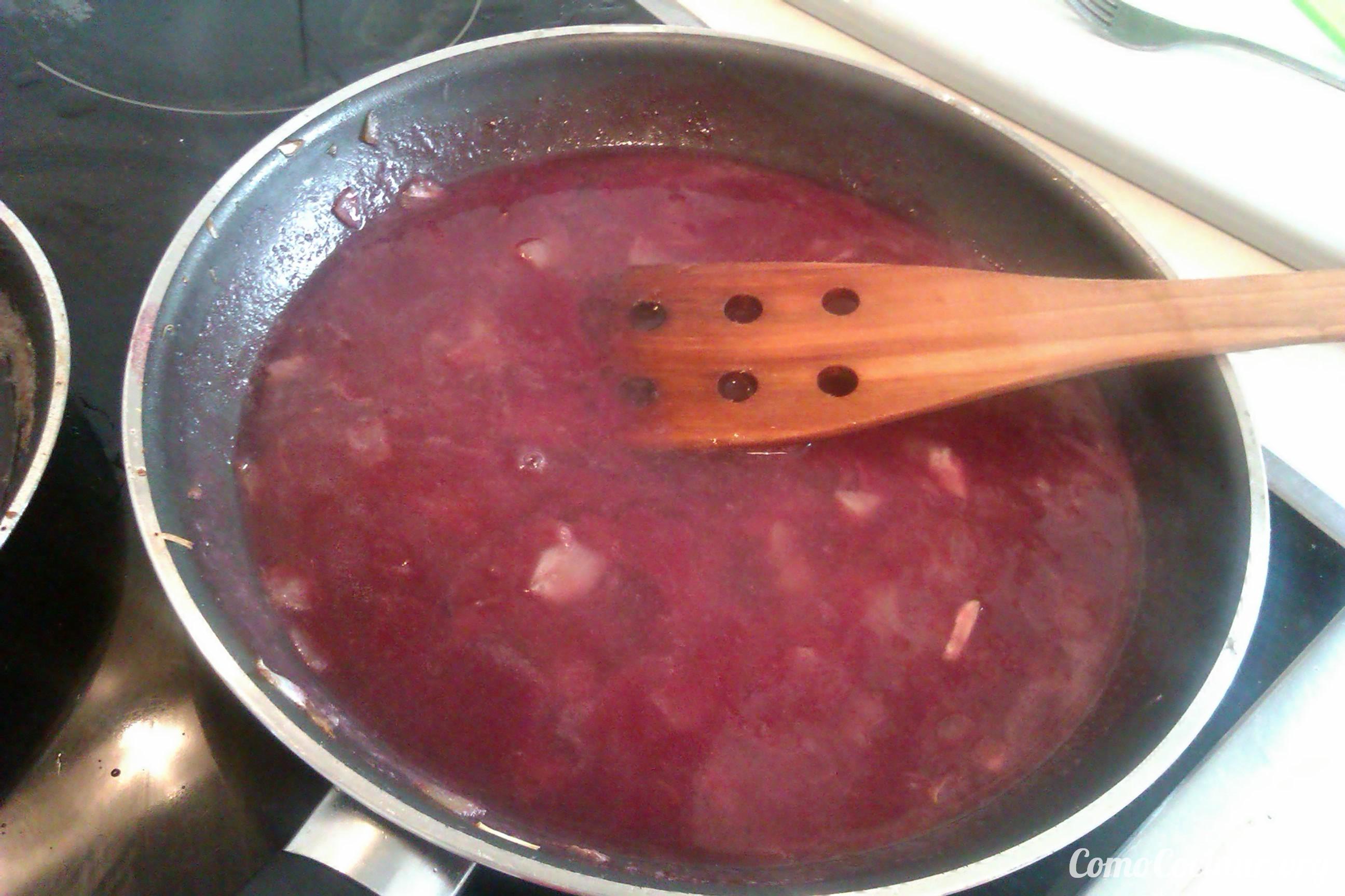 paso a paso Albóndigas en salsa de vino tinto