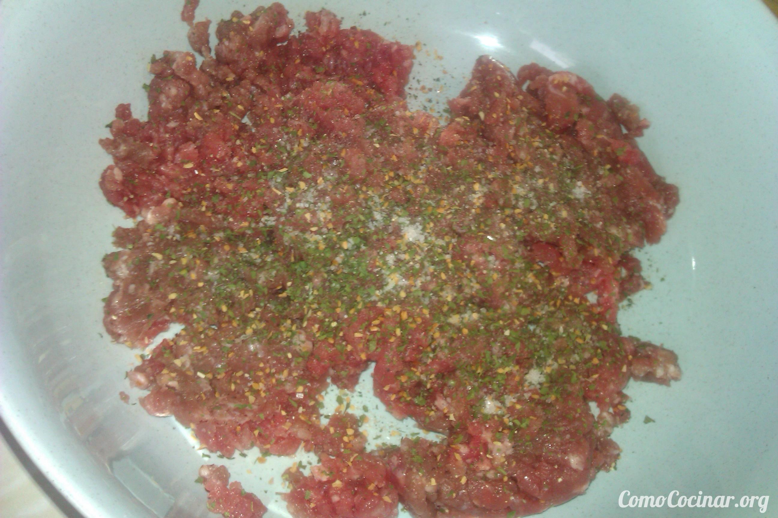 paso a paso Albóndigas en salsa de vino tinto