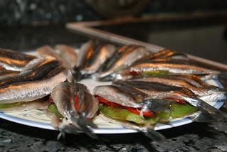 Anchoas Rebozadas Rellenas de Pimientos