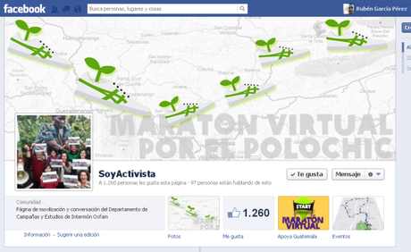 Andar puede ser más que dar un paso tras otro Soy activista en Facebook