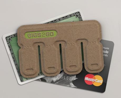 GIGS.2.GO :: memoria USB de papel GIGS.2.GO :: memoria USB de papel