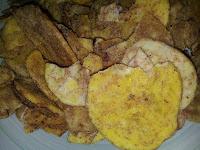 Chips picantes de plátano