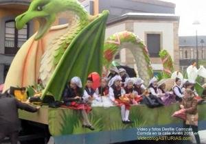 Desfile Carrozas Comida en la calle Aviles 2013, Video y fotos