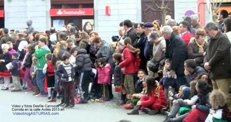 Desfile Carrozas Comida en la calle Aviles 2013, Video y fotos