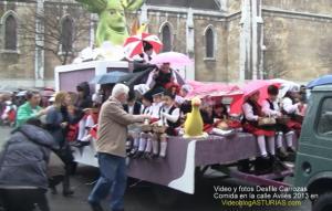 Desfile Carrozas Comida en la calle Aviles 2013, Video y fotos