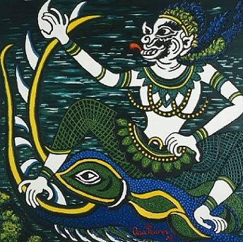 Ana Tzarev - Hanuman Fights the Sea Monster