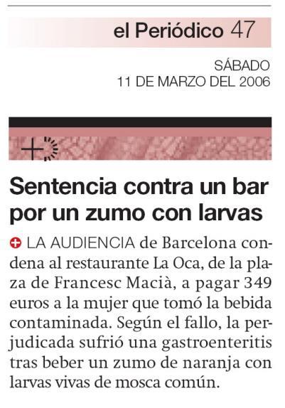 BARCELONA...RESTAURANT-TERRAZA...LA OCA, YA DESAPARECIDA, (1969-2007)...3-04-2013...