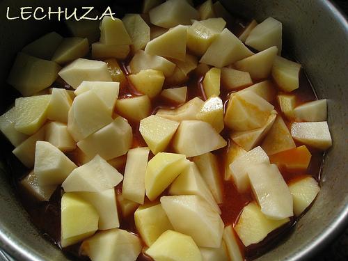 GUISO MONTAÑES DE CHORIZO (2)