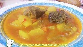 Guisado o estofado de ternera