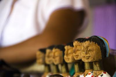 Las mujeres cuello de jirafa.