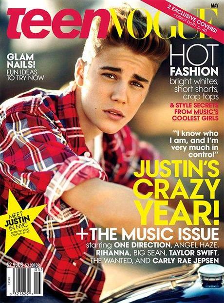 Justin Bieber habla de sus escándalos en revista Teen Vogue Mayo
