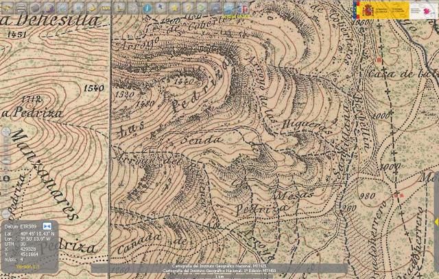 Las Mesas, La Pedriza (Manzanares El Real). Toponimia