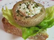 Pincho champiñones rellenos queso cabra