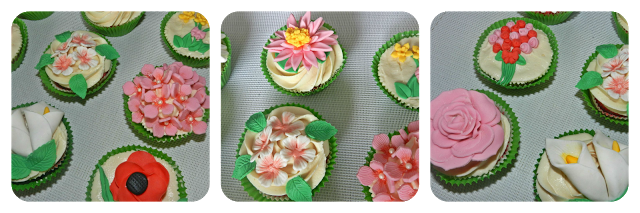 Cupcakes primaverales de frambuesa y Nocilla blanca