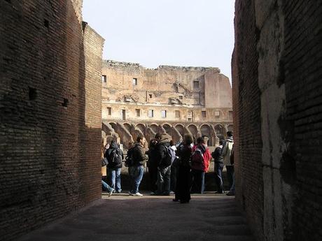 visitando el Coliseo Romano