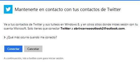 Redes sociales en Outlook