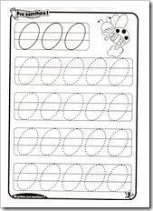 Preescritura: fichas de para niños de 4 años