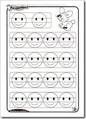 Preescritura: fichas de para niños de 4 años