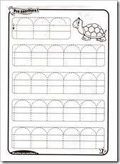 Preescritura: fichas de para niños de 4 años