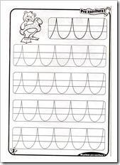 Preescritura: fichas de para niños de 4 años