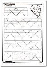 Preescritura: fichas de para niños de 4 años