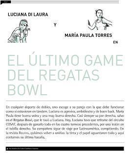 El último game del Regatas Bowl, para la revista del Club Regatas.