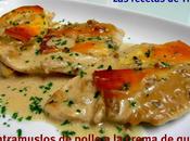 Contramuslos pollo crema queso