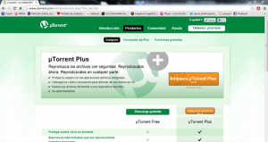 Torrent con Utorrent y 4 páginas en español sin registros
