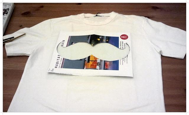 DIY Mi t-shirt con bigotes pop