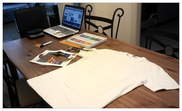 DIY Mi t-shirt con bigotes pop