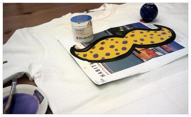 DIY Mi t-shirt con bigotes pop