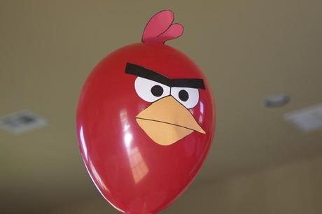 globos de látex para una fiesta Angry Birds