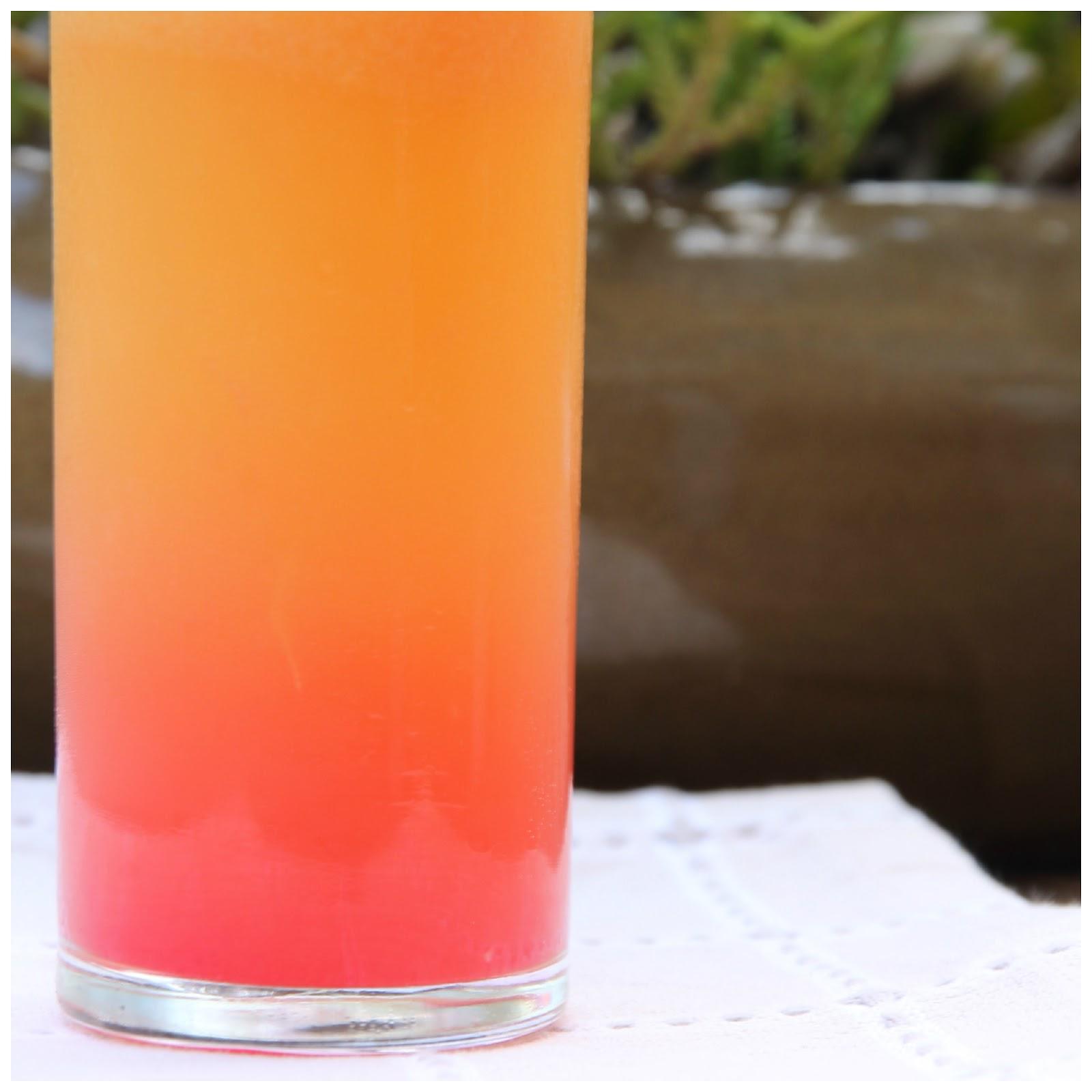 Receta: Tequila Sunrise - Recipe: Tequila Sunrise
